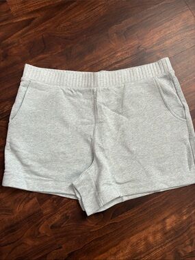 CAbi 6647 Light blueish grey Lounge Shorts NWOT